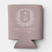 マウヴボタニカルクレストモモダンノグラム結婚ズ 缶クーラー (裏面)