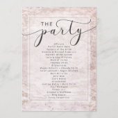 マウヴモダンバラ金ゴールドの式で結婚のビー玉 プログラム (裏面)