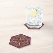 マウヴ王室の中世ソードの結婚紙コースター ペーパーコースター (インサイチュ)