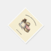 マウ生まれたばかりのス&マザーベビーシャワー スタンダードカクテルナプキン (角)