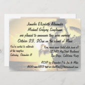 マウ結婚したイのアナウンスで結婚写真を撮る 招待状 (正面/裏面)