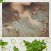 マウ(美しい女性ポートレート) キッチンタオル (折り畳み)