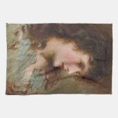 マウ(美しい女性ポートレート) キッチンタオル (横)