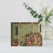 『マエスタ』:キリストが弟子たちの足を洗われる ポストカード (スタンド正面)