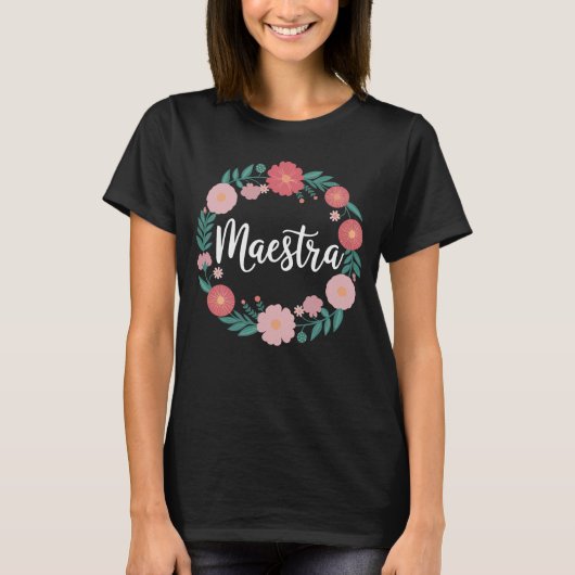 マエストラスペインの先生バイリンガル Tシャツ (正面)