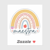 マエストラレインボースペインの先生感謝ギフト シール (シート)