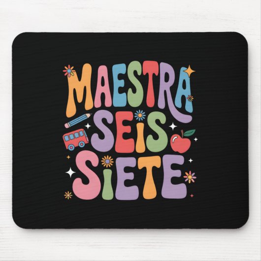 マエストラ67 スペイン語の先生 バイリンガル セイ マウスパッド (正面)