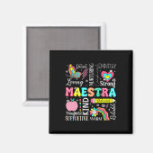 マエストラ スペイン語教師 新学期 はじめての登校日 O マグネット (正面/裏面)