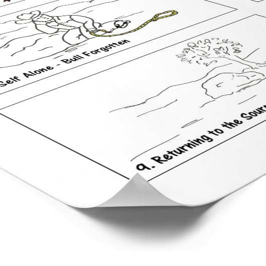 マエストロの10禅闘牛場写真 ポスター (角)