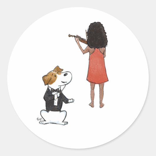 マエストロ犬 ラウンドシール (正面)