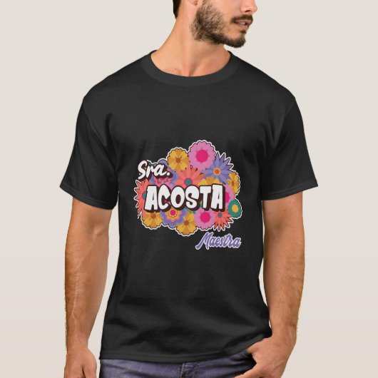 マエパーソナライズされたストラスペインの先生スラアコスタ Tシャツ (正面)