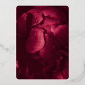 マエレガントゼンピンクフローラ結婚金ゴールド 箔招待状 (裏面)