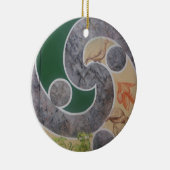 マオリのデザイン5 セラミックオーナメント (右)