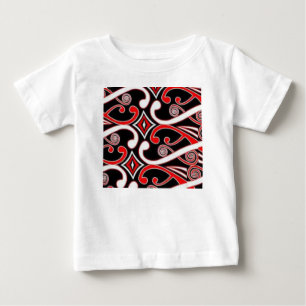 マオリのデザイン ベビーTシャツ