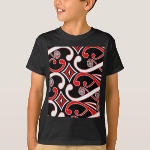 マオリのデザイン Tシャツ