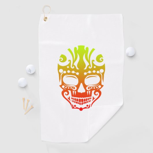 マオリのフレンチ・ブルドッグの種族の入れ墨のギフトのアイディア ゴルフタオル (インサイチュ)