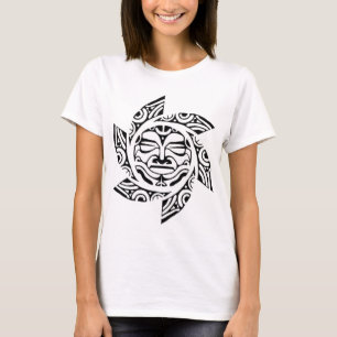 マオリのマスク Tシャツ