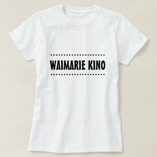 マオリの不運 – waimarie kino tシャツ (デザイン正面)