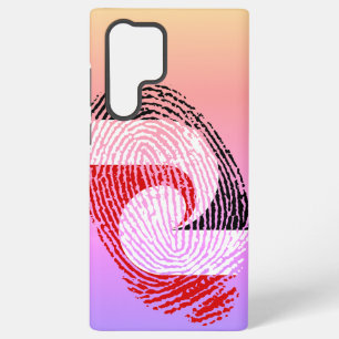 マオリの旗の指紋 SAMSUNG GALAXY S22 ULTRAケース