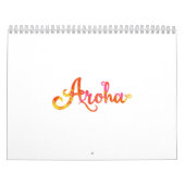 マオリの言語-ギフトのアイディアのArohaマオリの愛 カレンダー (カバー)