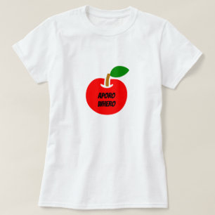 マオリの赤リンゴ – aporo whero tシャツ