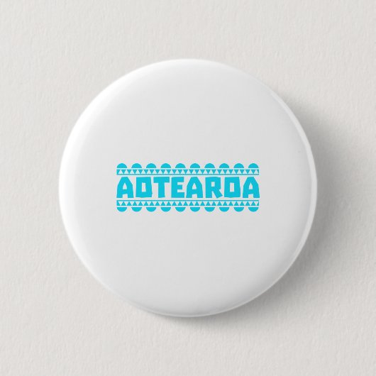 マオリのAotearoaニュージーランド-ギフトのアイディア 缶バッジ (正面)