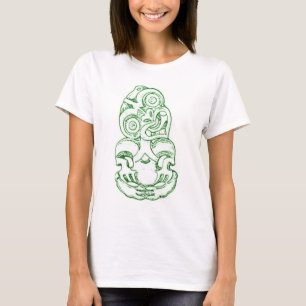 マオリのHei-TikiのスケッチのTシャツ Tシャツ