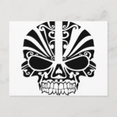 マオリタトゥーマスクスカル ポストカード (正面)