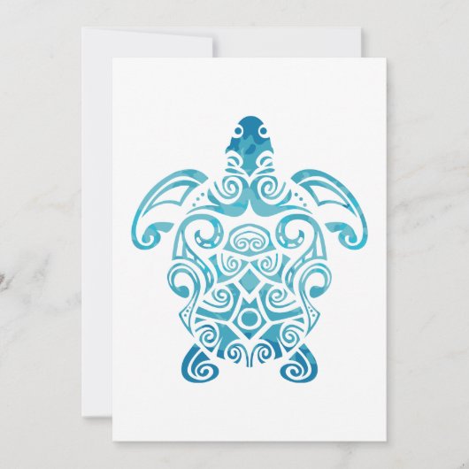 マオリタートルホヌアート部族タトゥーギフトアイディア セーブザデート (正面)