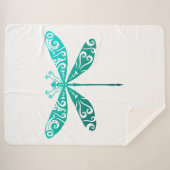 マオリトンボポリネシア部族タトゥーギフトアイディア シェルパブランケット (正面(横))