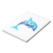 マオリドルフィンポリネシアトライバルタトゥーギフトアイディア ノートパッド (回転)