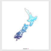 マオリニュージーランドマップトライバルタトゥーギフトアイディア シール (シート)