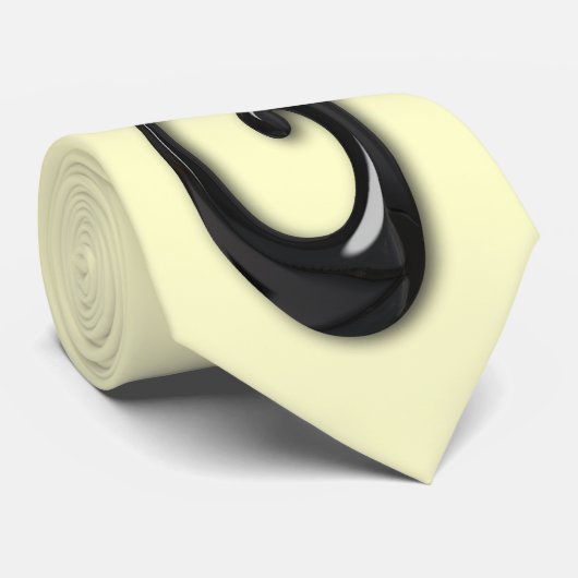 マオリフィッシュフックオブシディアン ネクタイ (ロール)