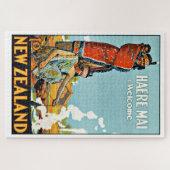 マオリ先住民ニュージーランドトラベルヴィンテージ ジグソーパズル (横)