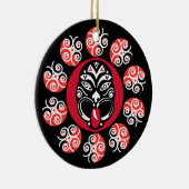 マオリ墓 |ニュージーランド |先住民アート |デコータブル セラミックオーナメント (右)