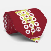 マオリ学アルファベットTe Reo ネクタイ (ロール)