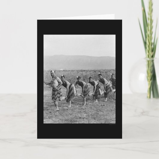 マオリ戦争ダンス1917 カード (正面)