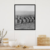 マオリ戦争ダンス1917 ポスター (キッチン)