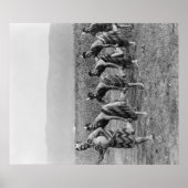 マオリ戦争舞踏写真 ポスター (正面)