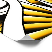 マオリ族の刺青のアートワーク ポスター (角)