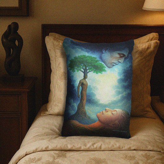 マオリ族の創造神話アート ランバークッション