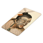 マオリ族の戦士 マグネット (左側)