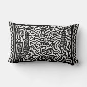 マオリ族の民俗学装飾用クッション ランバークッション (裏面)