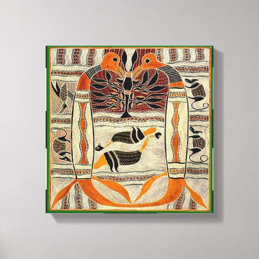 マオリ族の民俗学 キャンバスプリント (正面)