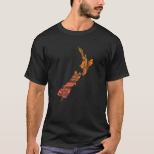 マオリ族ポリネシアのニュージーランド文化タトゥー Tシャツ