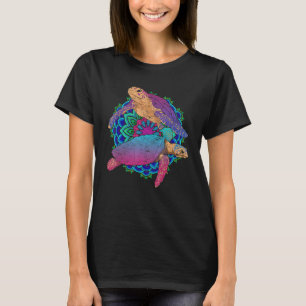 マオリ族マンダラシーアニマルカラフルハワイアン Tシャツ