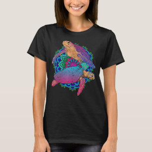 マオリ族マンダラシーアニマルカラフルハワイアン Tシャツ