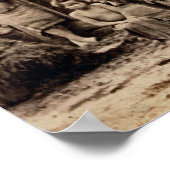 マオリ族,ニュージーランド, c.1880s (卵白プリント) ポスター (角)