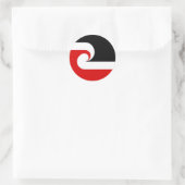 マオリ民族国旗のニュージーランドの国 ラウンドシール (バッグ)