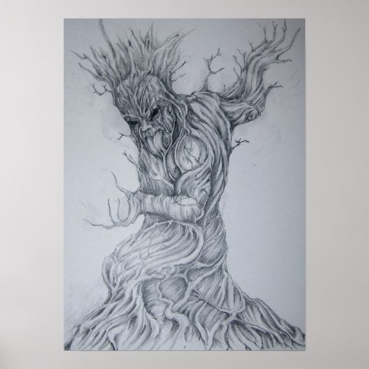 マオリ神々、タネ・マフタ。森の神 ポスター (正面)